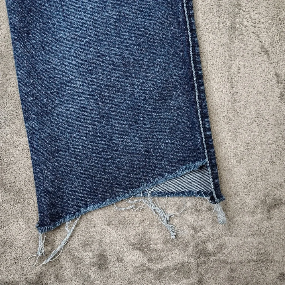 Democracy Jeans Womens 10 Blue Flare Leg AB Solution Medium Wash Stretch Denim‎